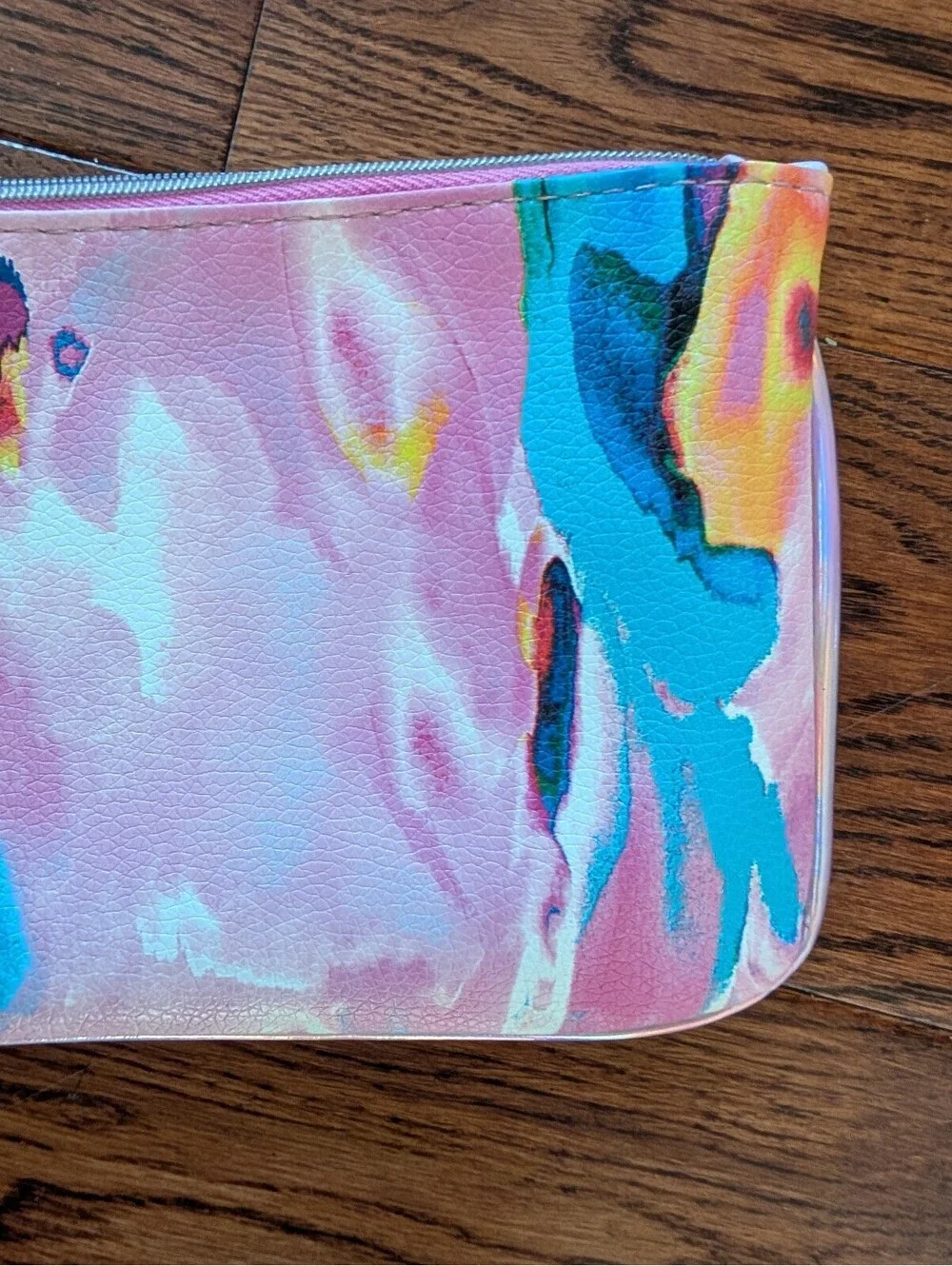 Ipsy Watercolor Zip Cosmetics Bag 7.5